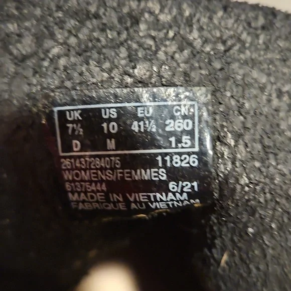 Clarks Trace Pine Black Leather Women's Side Zipper Tie Ankle Boots Sz.10 - Picture 6 of 8